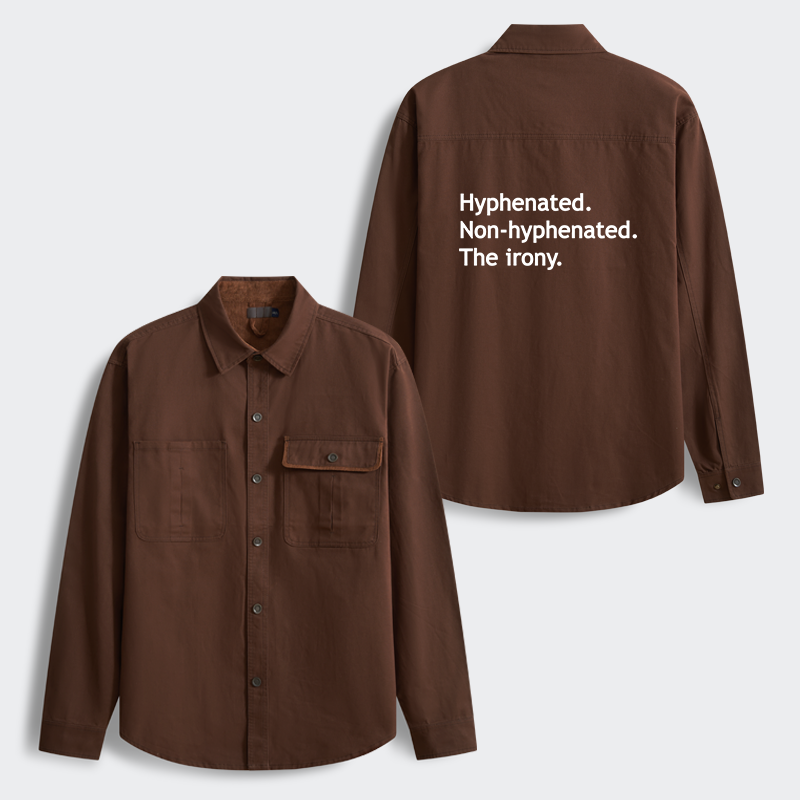 Tokyo-Tiger Hyphenated Funny Men's Corduroy Work Jacket