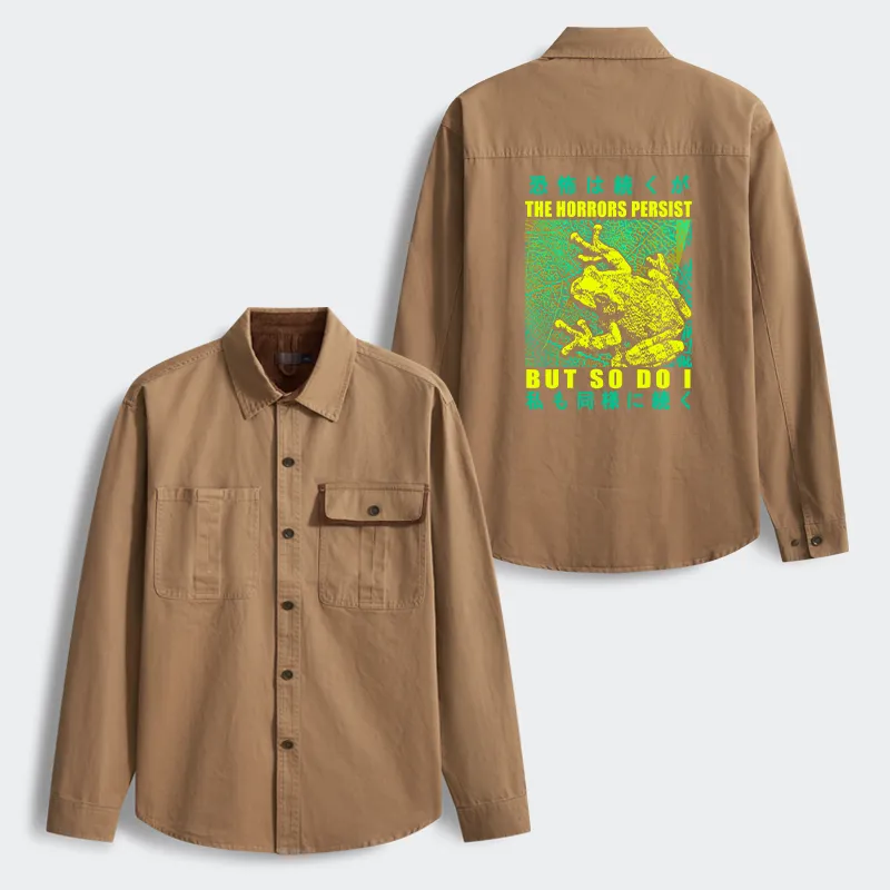 Tokyo-Tiger The Horrors Persist Forg Men's Corduroy Work Jacket