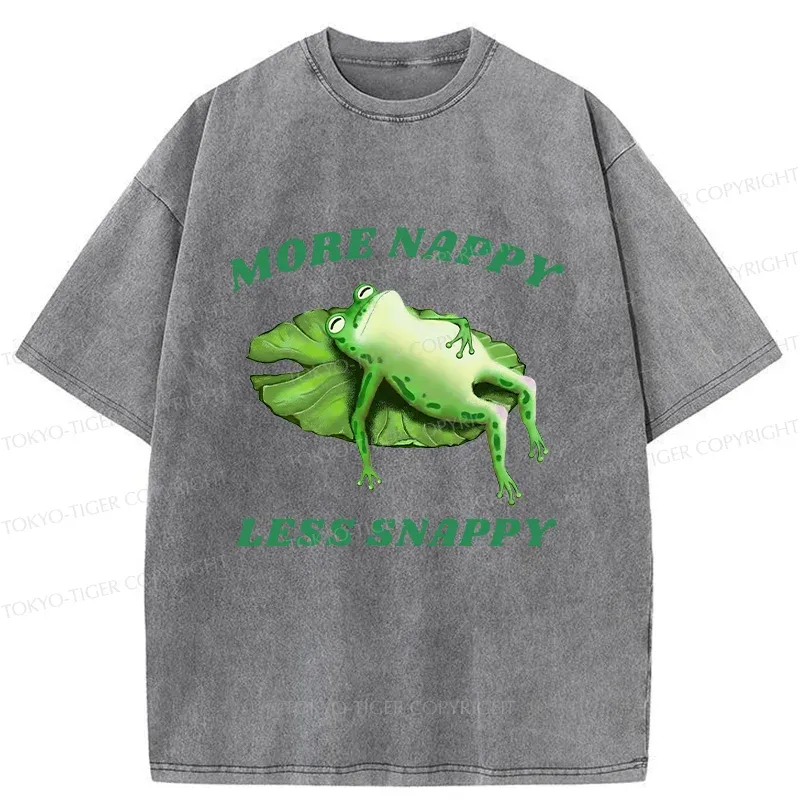 Tokyo-Tiger Sleeping Frog Washed T-Shirt