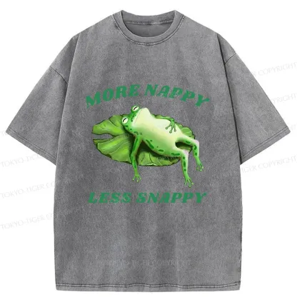 Tokyo-Tiger Sleeping Frog Washed T-Shirt