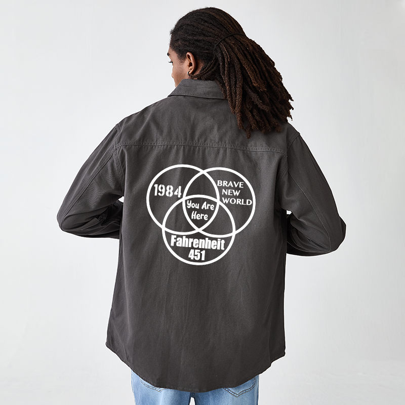 Tokyo-Tiger Multidimensional Thinking And Rebellion Men's Corduroy Work Jacket