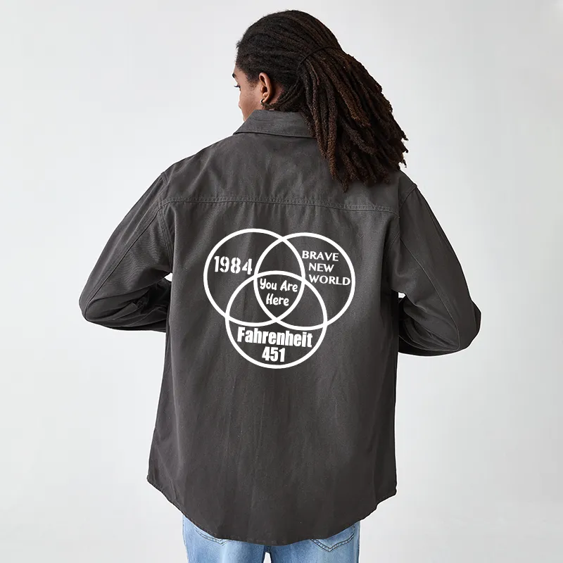 Tokyo-Tiger Multidimensional Thinking And Rebellion Men's Corduroy Work Jacket