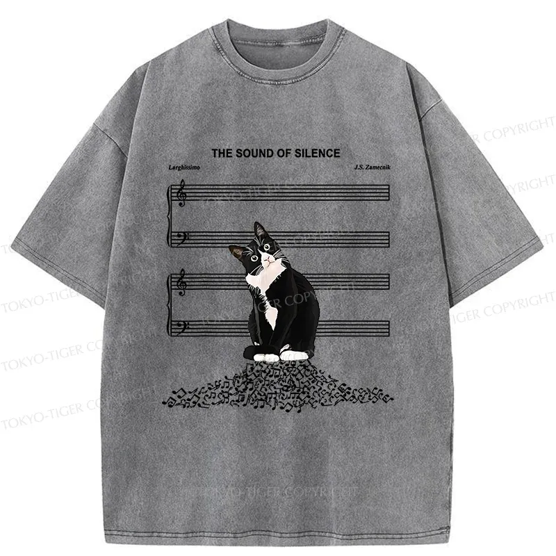 Tokyo-Tiger The Sound Of Silence Washed T-Shirt