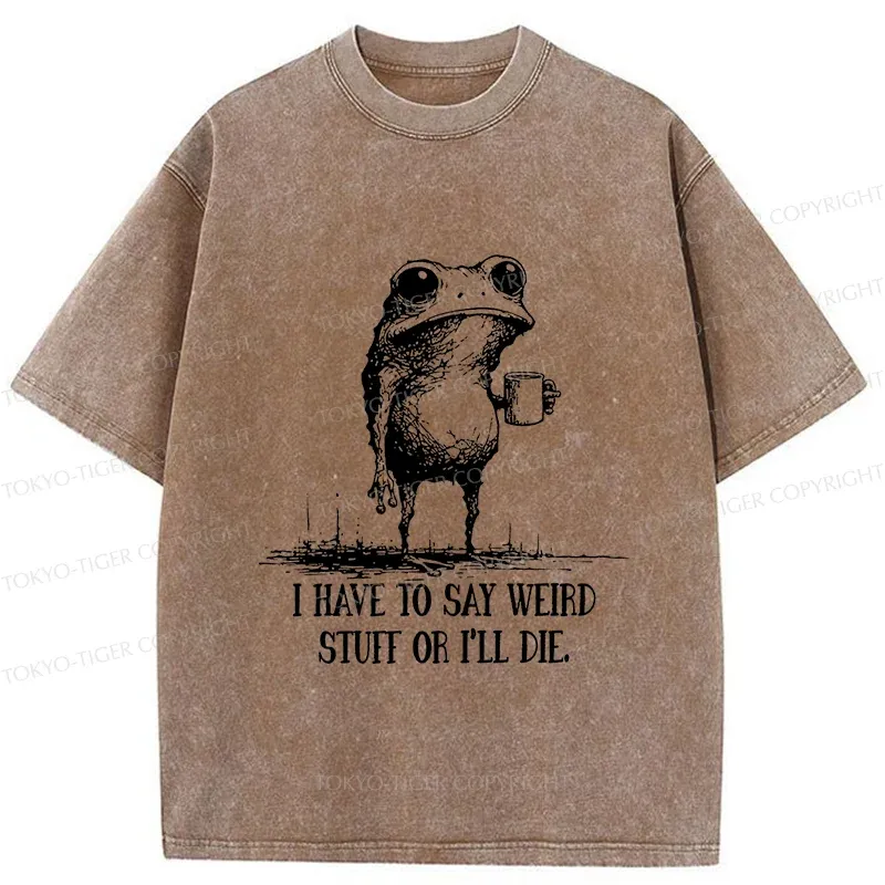 Tokyo-Tiger The Frog Is About To Die Washed T-Shirt