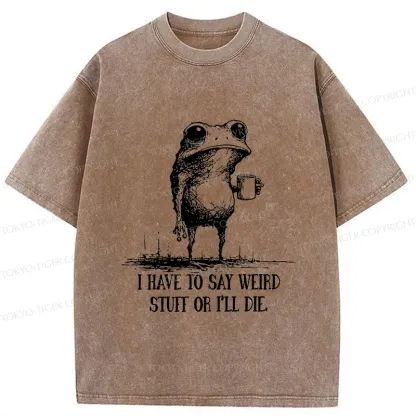 Tokyo-Tiger The Frog Is About To Die Washed T-Shirt