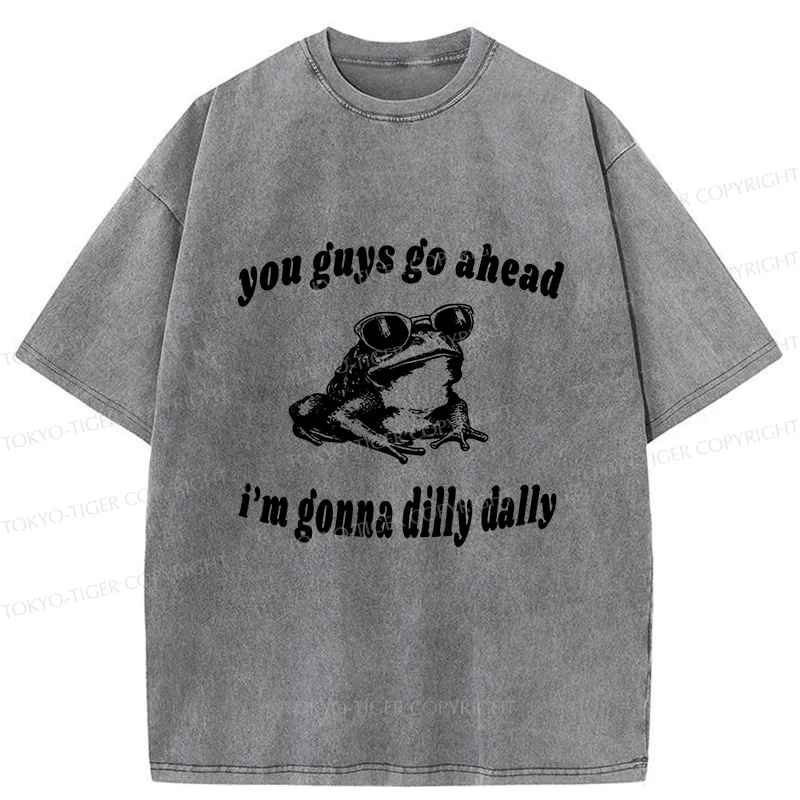 Tokyo-Tiger Dilly Dally Frog Washed T-Shirt