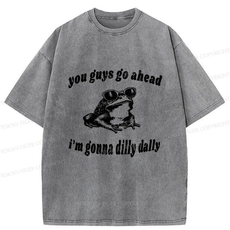 Tokyo-Tiger Dilly Dally Frog Washed T-Shirt