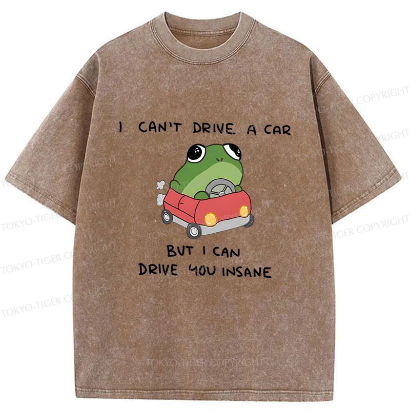 Tokyo-Tiger Frogs That Drive You Crazy Washed T-Shirt