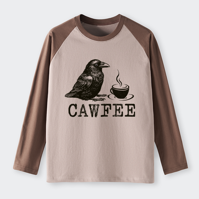 Tokyo-Tiger Cawfee Funny Japan Meme Raglan Long Sleeve T-shirt