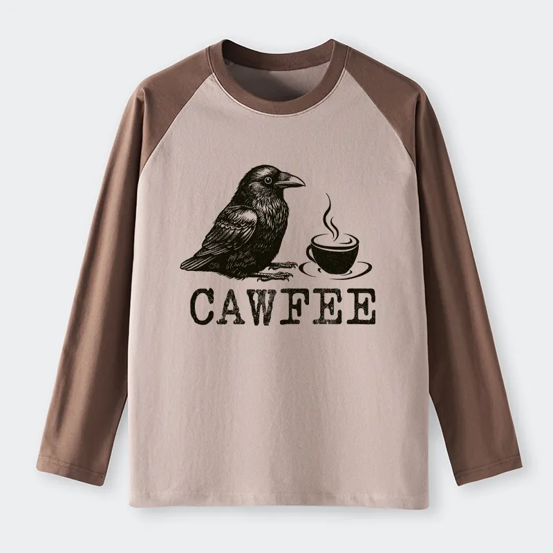 Tokyo-Tiger Cawfee Funny Japan Meme Raglan Long Sleeve T-shirt