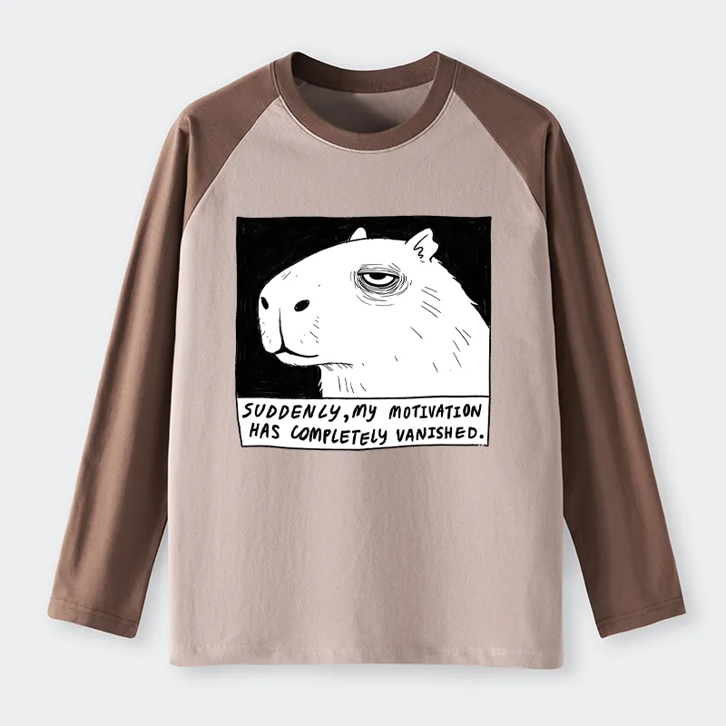 Tokyo-Tiger Power Has Completely Disappeared Raglan Long Sleeve T-shirt