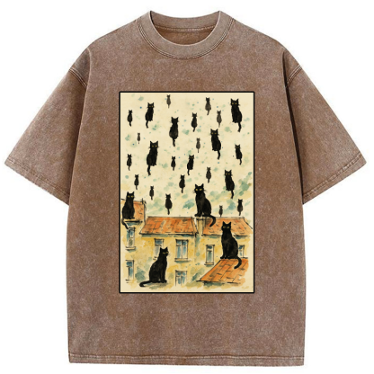 Tokyo-Tiger The Floating Cats Washed T-Shirt