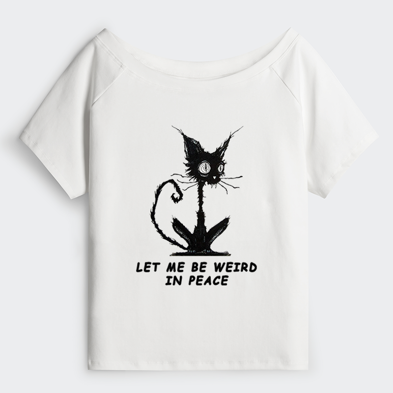 Tokyo-Tiger Cat Gradually Became Strange Off Shoulder T-Shirt