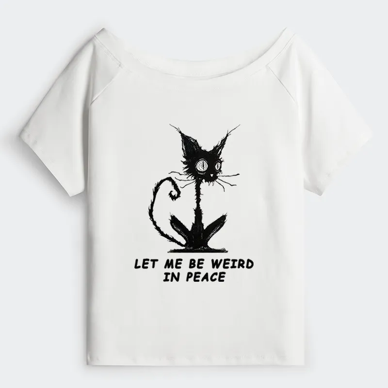 Tokyo-Tiger Cat Gradually Became Strange Off Shoulder T-Shirt