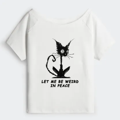 Tokyo-Tiger Cat Gradually Became Strange Off Shoulder T-Shirt