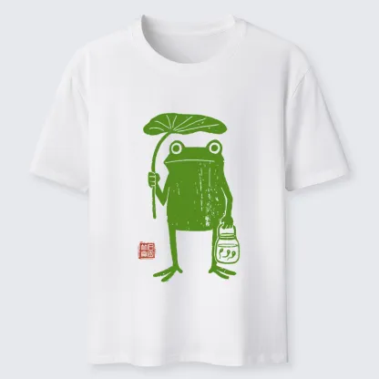 Tokyo-Tiger Frogs Taking Shelter From The Rain Classic T-Shirt