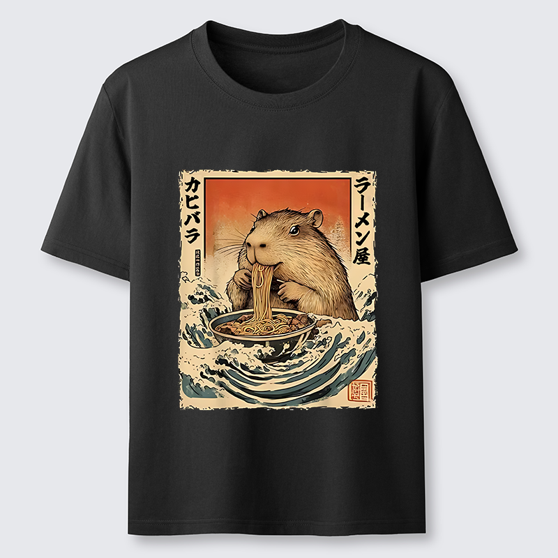 Tokyo-Tiger Hamster Eating Ramen Classic T-Shirt