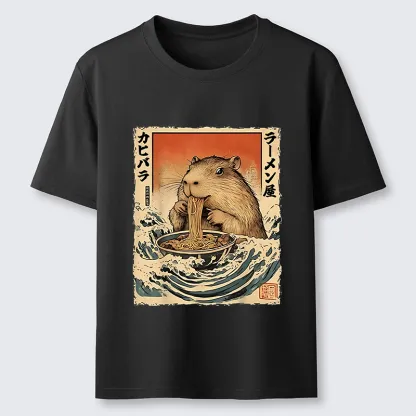 Tokyo-Tiger Hamster Eating Ramen Classic T-Shirt