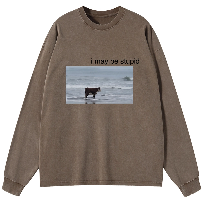 Tokyo-Tiger Foolish Cow Washed Long Sleeve T-Shirt