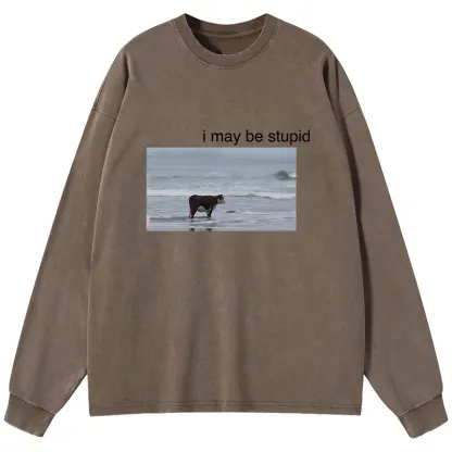 Tokyo-Tiger Foolish Cow Washed Long Sleeve T-Shirt