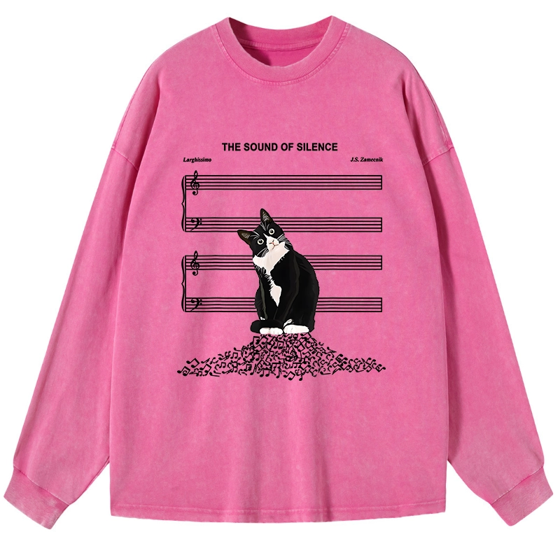Tokyo-Tiger The Sound Of Silence Washed Long Sleeve T-Shirt