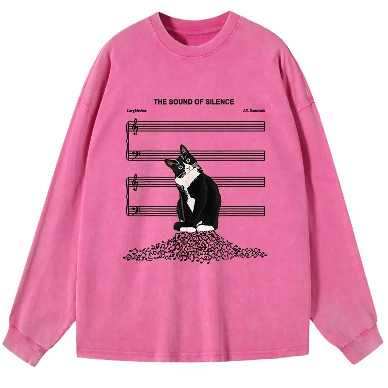 Tokyo-Tiger The Sound Of Silence Washed Long Sleeve T-Shirt