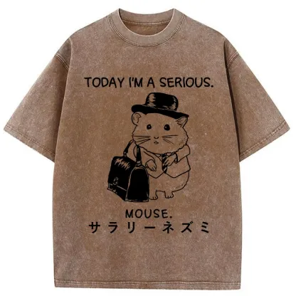 Tokyo-Tiger Today I'm A Serious Washed T-Shirt