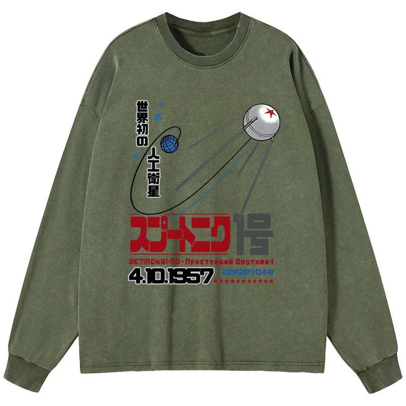 Tokyo-Tiger Artificial Balance Washed Long Sleeve T-Shirt