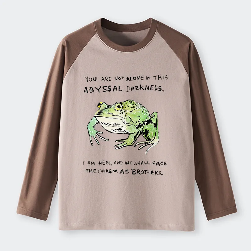 Tokyo-Tiger Support Your Frog Friends Raglan Long Sleeve T-shirt