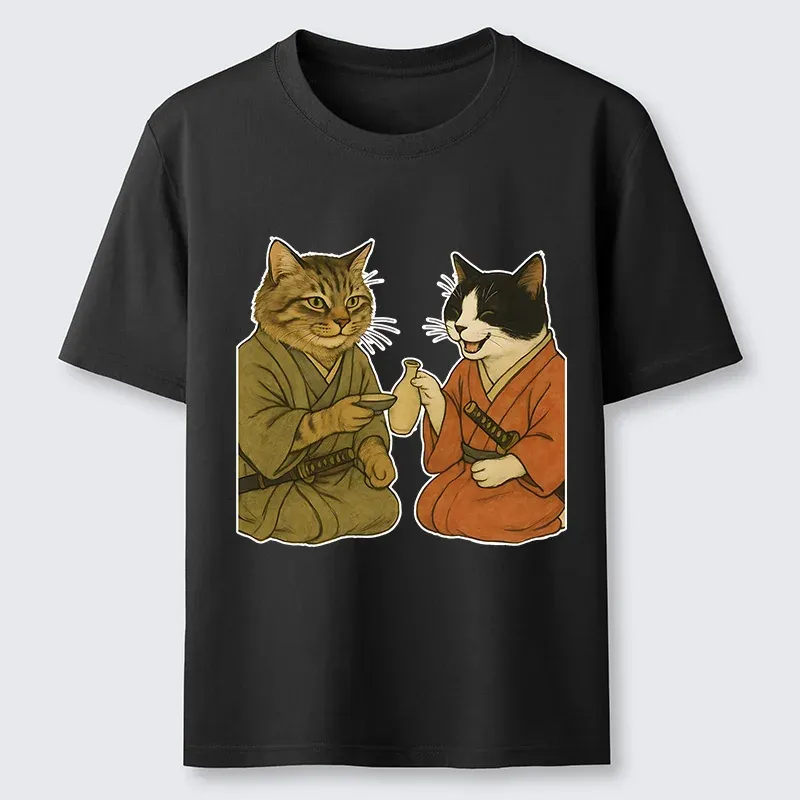 Tokyo-Tiger Cat Tasting Sake Classic T-Shirt