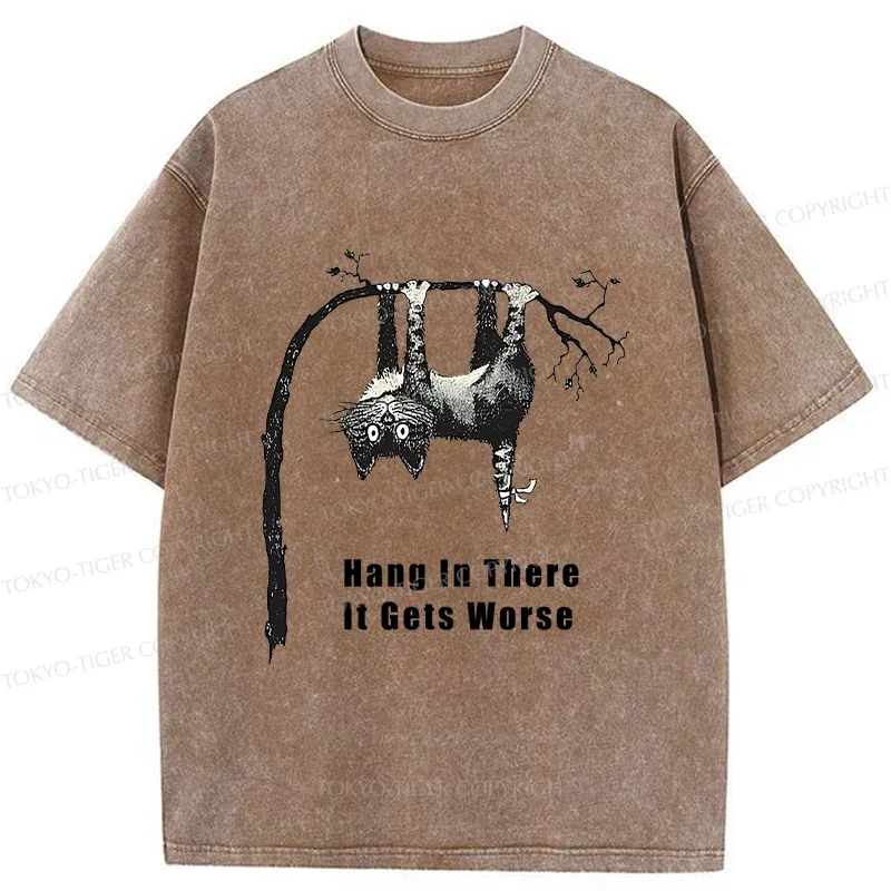 Tokyo-Tiger Cats In Dangerous Environments Washed T-Shirt