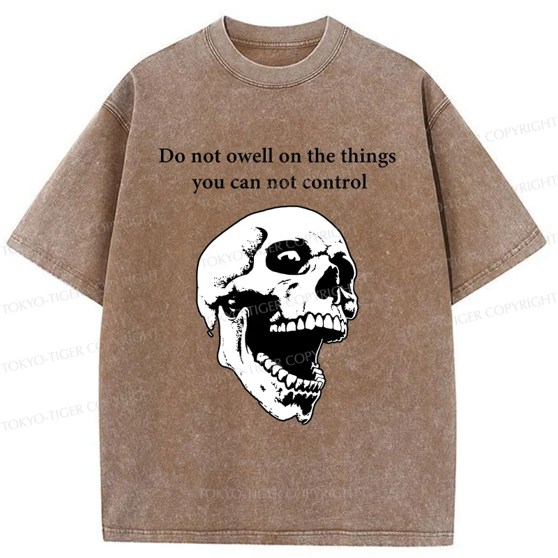 Tokyo-Tiger Warning From The Skull Washed T-Shirt