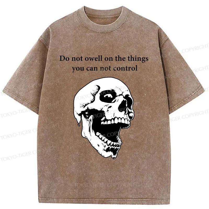 Tokyo-Tiger Warning From The Skull Washed T-Shirt