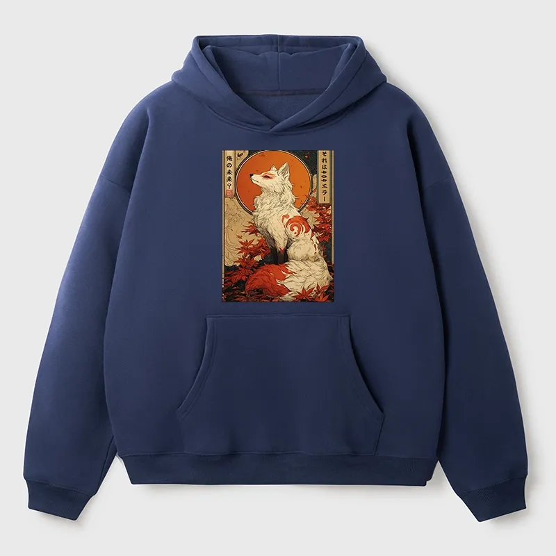 Tokyo-Tiger The Fox of Fates: A Tale of Nine Tails Aldult Fleece Hoodie