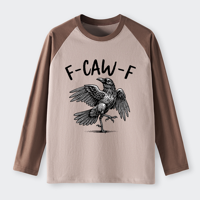 Tokyo-Tiger Crow's Cry Funny Raglan Long Sleeve T-shirt