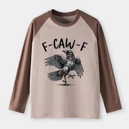 Tokyo-Tiger Crow's Cry Funny Raglan Long Sleeve T-shirt