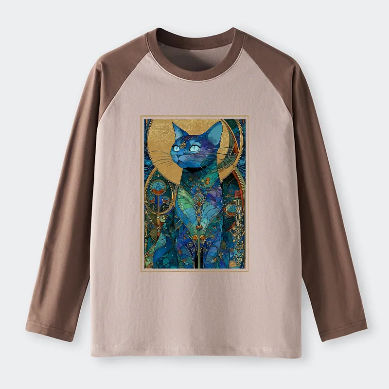 Tokyo-Tiger The Cat’s Plan To Rule Them All Raglan Long Sleeve T-shirt