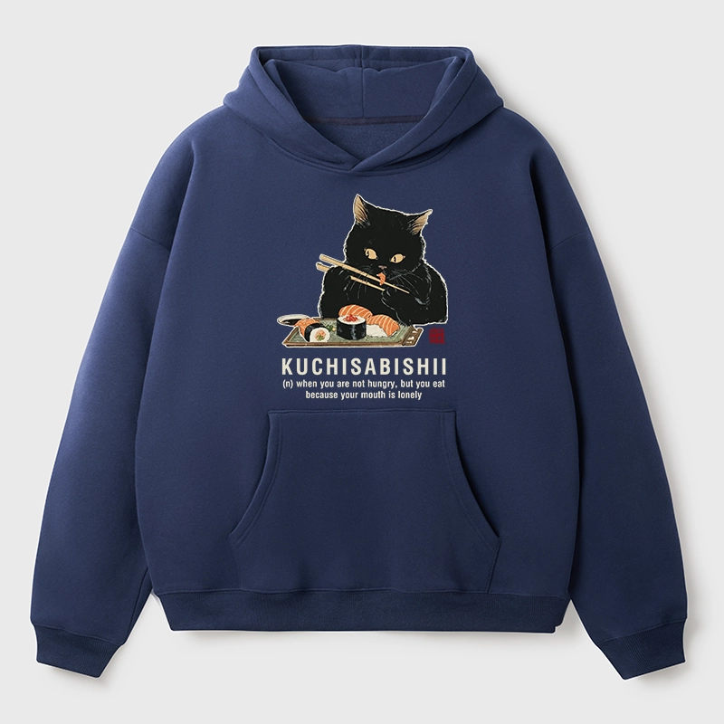 Tokyo-Tiger Cat：Not Hungry, Just Bored Aldult Fleece Hoodie