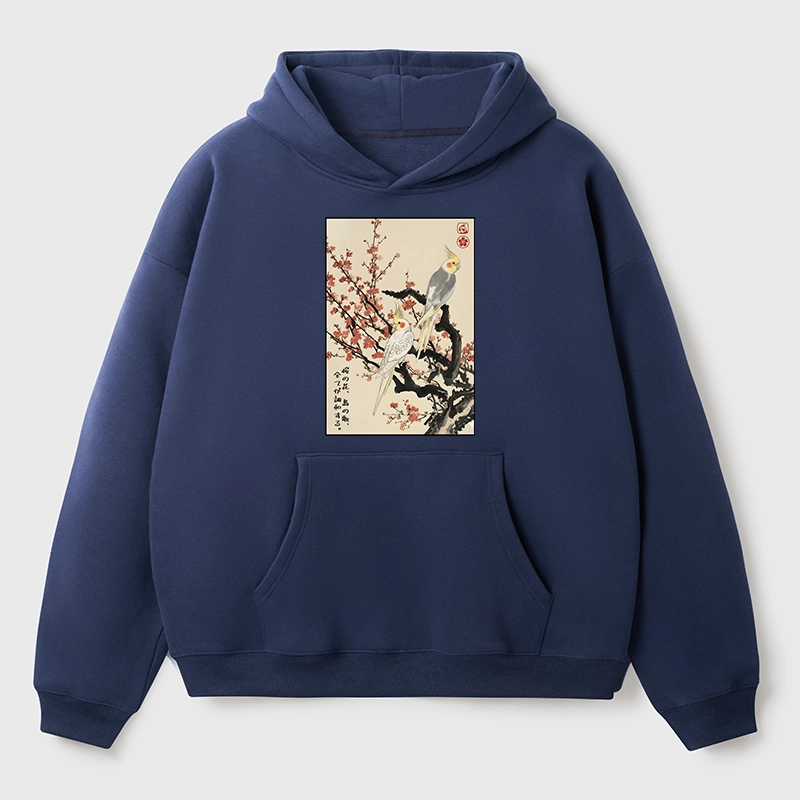 Tokyo-Tiger Whispers of Silent Blossoms Aldult Fleece Hoodie