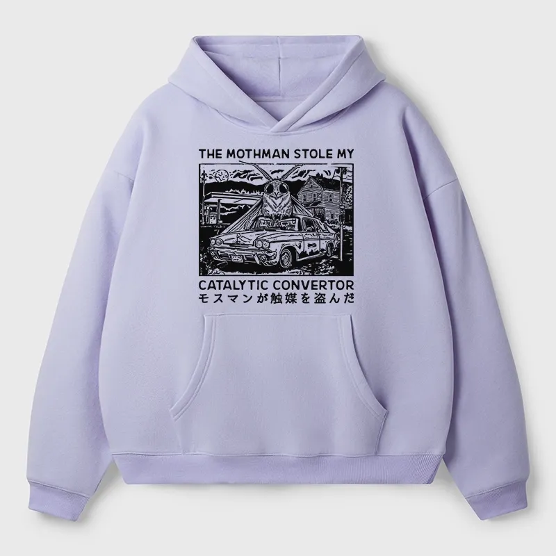 Tokyo-Tiger The Night Mothman Stole My Converter Aldult Fleece Hoodie