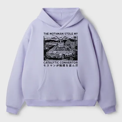 Tokyo-Tiger The Night Mothman Stole My Converter Aldult Fleece Hoodie