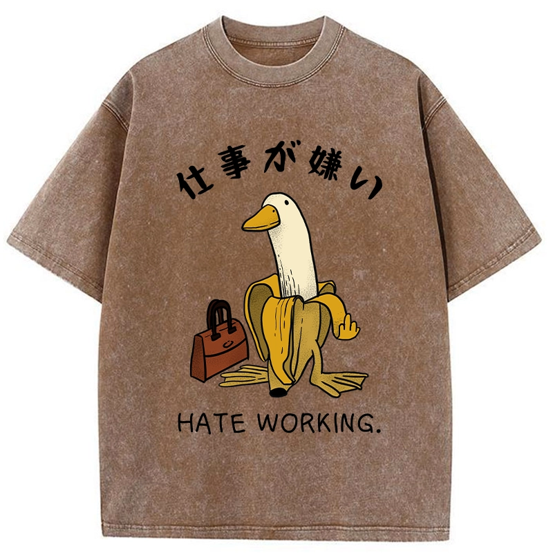 Tokyo-Tiger I Hate My Job Washed T-Shirt