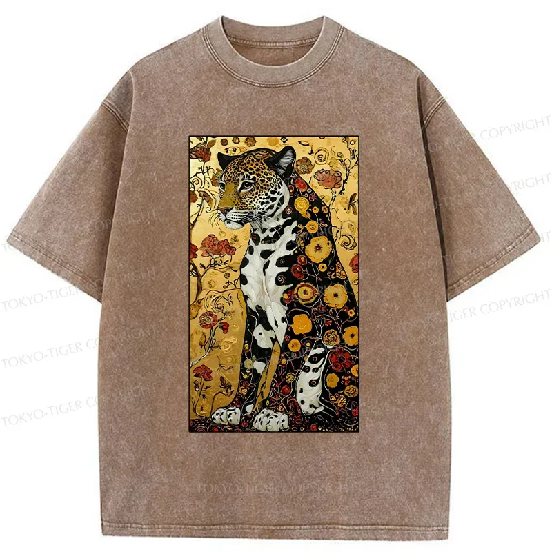 Tokyo-Tiger Magnificent Leopard Washed T-Shirt Sale