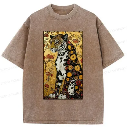 Tokyo-Tiger Magnificent Leopard Washed T-Shirt