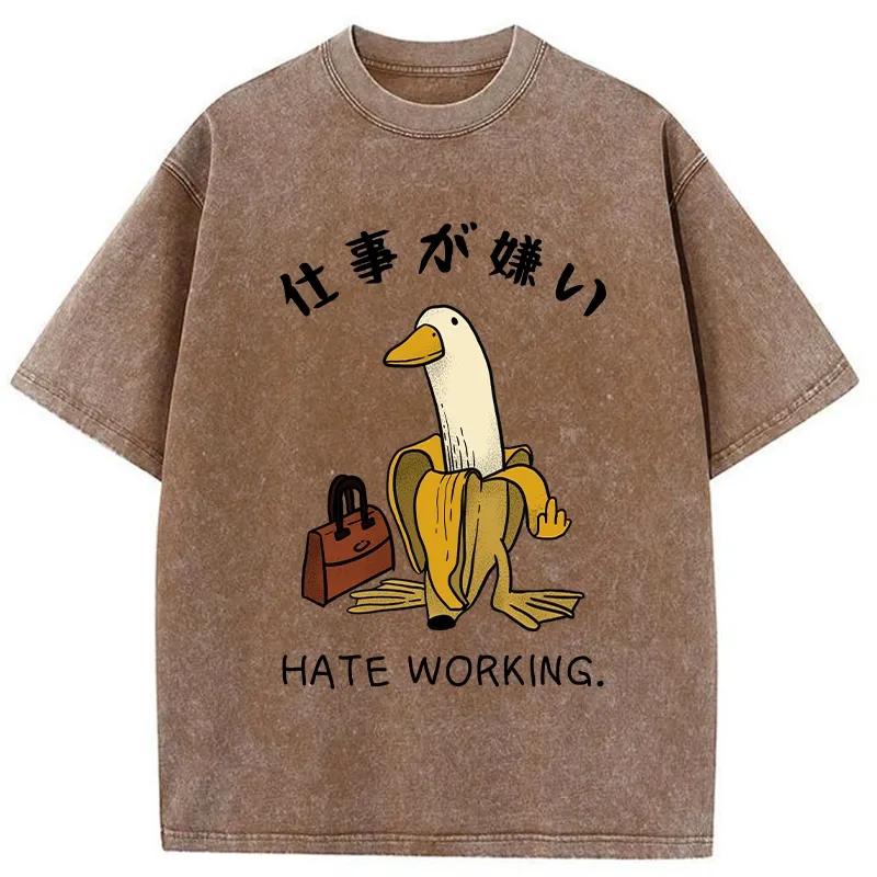 Tokyo-Tiger I Hate My Job Washed T-Shirt