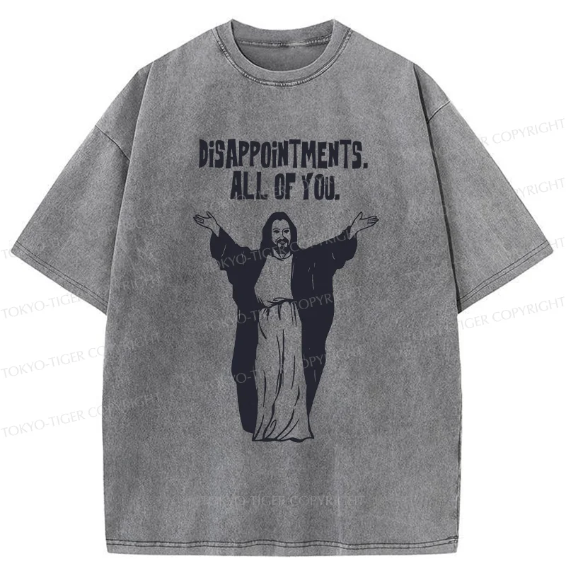 Tokyo-Tiger God Gives Disappointment Washed T-Shirt