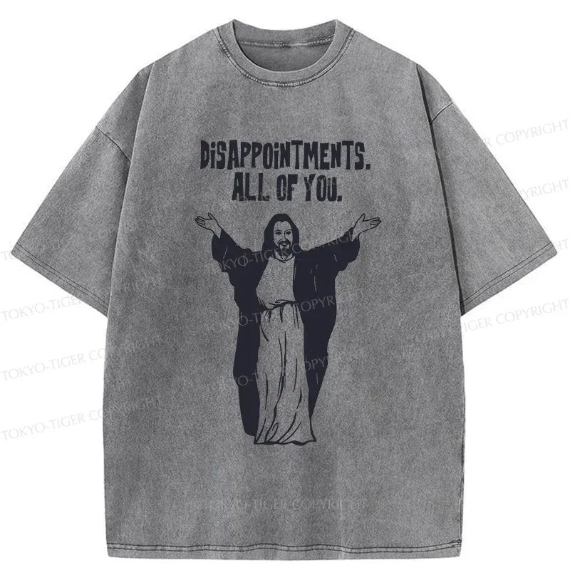 Tokyo-Tiger God Gives Disappointment Washed T-Shirt