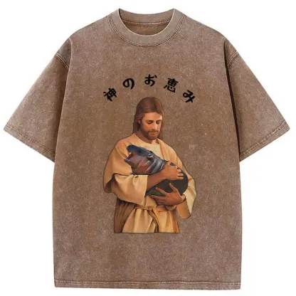 Tokyo-Tiger God's Grace Washed T-Shirt