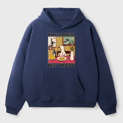 Tokyo-Tiger More Spaghetti Less Upsetti Goose Aldult Fleece Hoodie