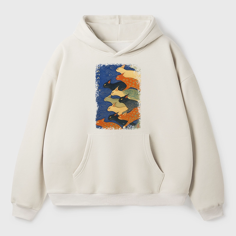 Tokyo-Tiger Claw-some Ninja Aldult Fleece Hoodie